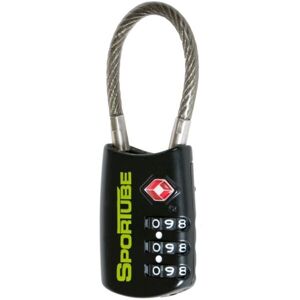 SPORTUBE TSA LOCK Kombinovaný zámek, černá, velikost
