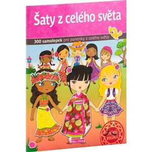 ELLA & MAX ŠATY Z CELÉHO SVĚTA Kniha samolepek, mix, velikost