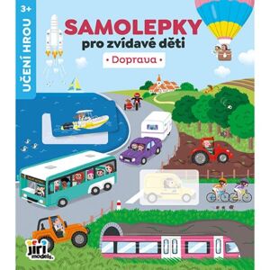 JIRI MODELS DOPRAVA Samolepková knížka, mix, velikost