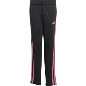 adidas ESSENTIALS 3-STRIPES FLEECE PANTS Juniorské tepláky, černá, velikost