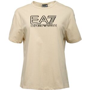 EA7 T-SHIRT Dámské tričko, béžová, velikost