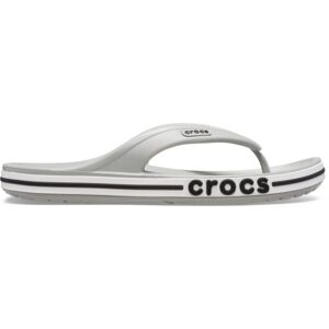 Crocs BAYABAND FLIP Unisex žabky, šedá, velikost 37/38