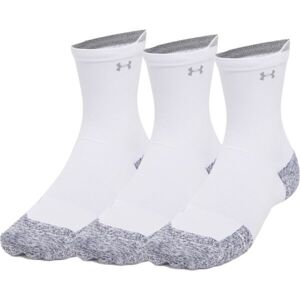 Under Armour RUN CUSHION 3PK Ponožky, bílá, velikost