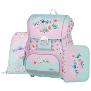 Oxybag FLOWERS Školní set, růžová, velikost