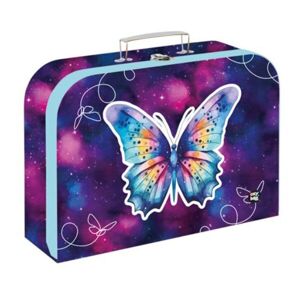 Oxybag 34 CM BUTTERFLY Výtvarný kufřík, tmavě modrá, velikost