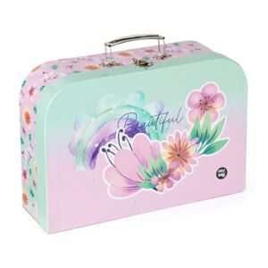 Oxybag 34 CM FLOWERS Dětský kufřík, růžová, velikost